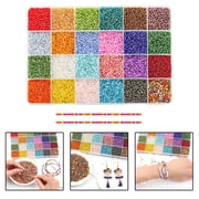 23000Pcs 2mm Glass Beads for Jewelry Making Small Beads for Jewelry Making Tiny Beads Mixed Beads