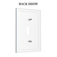 thumbnail image 2 of Fotbe Deep Blue Glitter Print Duplex Receptacle Wall Plate, 1-Gang 5.0" x3.0" Wall Outlet Covers, Dual Outlet Faceplates Covers, Color-matched Screws Included-Style T, 2 of 6