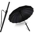 thumbnail image 1 of Sword Umbrella Katana Umbrella Samurai Sword Umbrella Japanese Umbrella Samurai Umbrella Creative Strong Windproof Semi-Automatic Knife Umbrella Decoration Birthday Gift (24 bone), 1 of 7