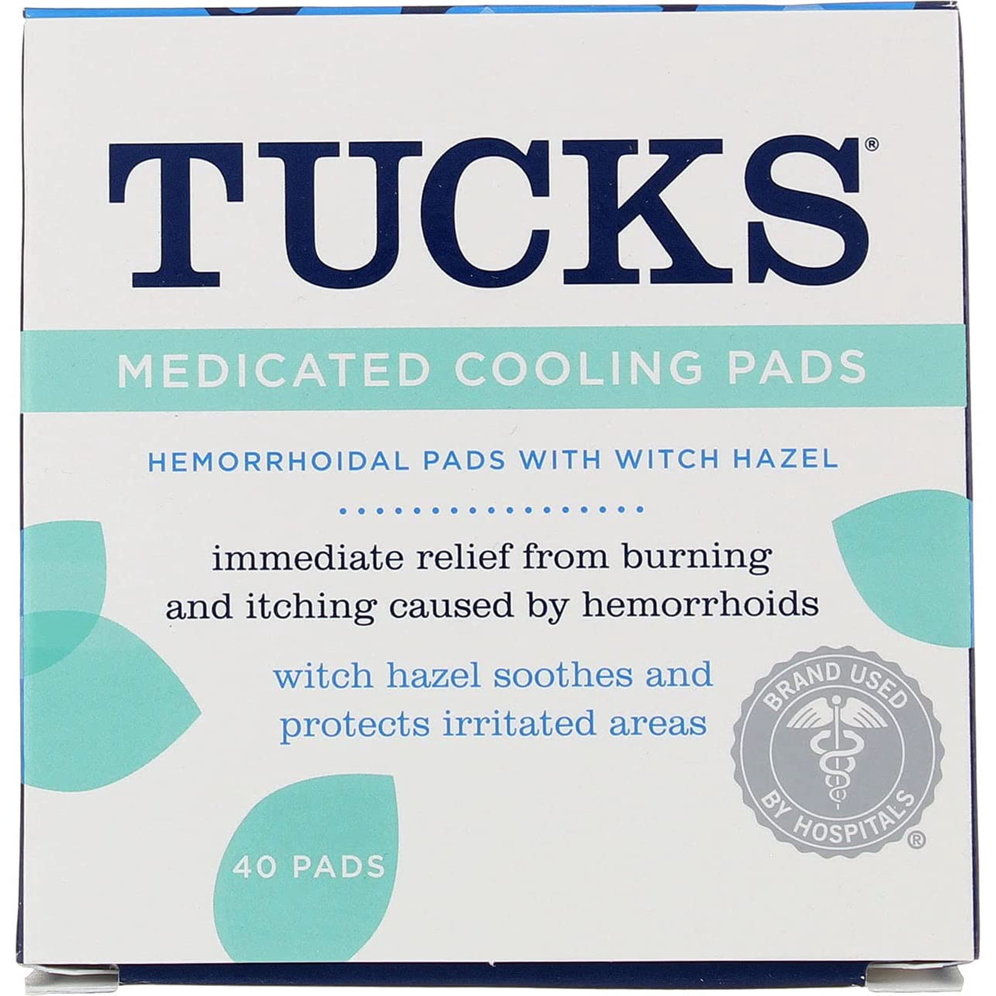 Tucks Medicated Hemorrhoidal Cooling Pads with Witch Hazel, 40 ct