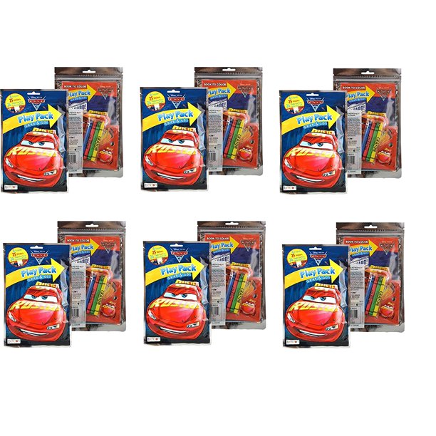 Party Favors Disney Pixar Cars 3 Grab & Go Play Packs- Coloring Book