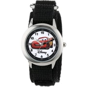 Disney Boys Cars Lightning McQueen Black Strap Time Teacher Watch