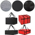 thumbnail image 4 of Insulated Pizza Delivery Bag for Hot Items - Large Capacity Black and Red, 4 of 7
