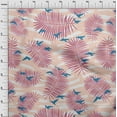 thumbnail image 4 of oneOone Viscose Chiffon Light Pink Fabric Tropical Plam Tree With Birds Diy Clothing Quilting Fabric Print Fabric By Yard 42 Inch Wide, 4 of 4