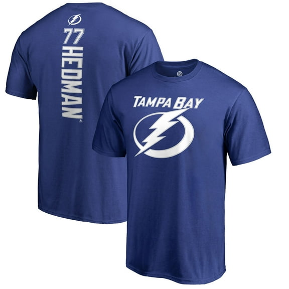 Men's Victor Hedman Blue Tampa Bay Lightning Backer T-Shirt