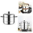 thumbnail image 1 of LEEYNEER Stainless Steel Steamer Pot with Thickened Double Layer, 1 of 9