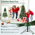 thumbnail image 5 of Amijoy 6 FT Pre-Lit Christmas Tree 3 Modes Hinged w/ Quick Power Connector & 350 Lights, 5 of 8