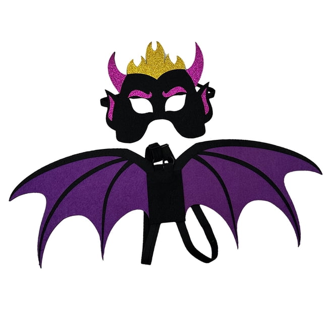 Disfraz de juego de rol Salvador para niños Ala del diablo Violeta 0 a 5 años