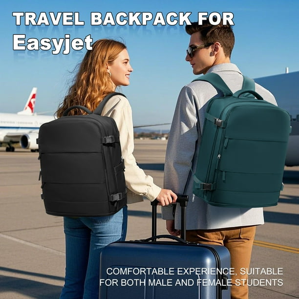 SYCNB Large Travel Backpack for Women Men Airplane Approved, Carry on Backpack for Men Personal Item Travel Bag Carry on Flight, Waterproof Laptop SYCNB Large Travel Backpack for Women Men Airplane Approved, Carry on Backpack for Men Personal Item Travel Bag Carry on Flight, Waterproof Laptop