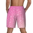 thumbnail image 3 of Kdxio Breast Cancer Pink Ribbons Awareness Print Men'S Swim Trunks With Compression Liner 7 Inch Inseam Quick Dry Swim Shorts, 3 of 7