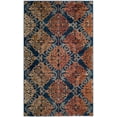 thumbnail image 3 of SAFAVIEH Evoke Keith Damask Area Rug, Blue/Orange, 3' x 5', 3 of 7