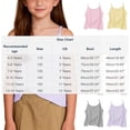 thumbnail image 3 of HAOTAGS Girls Casual Tank Tops,Lightweight Summer Striped Sleeveless Camisole Black 5-6, 3 of 9