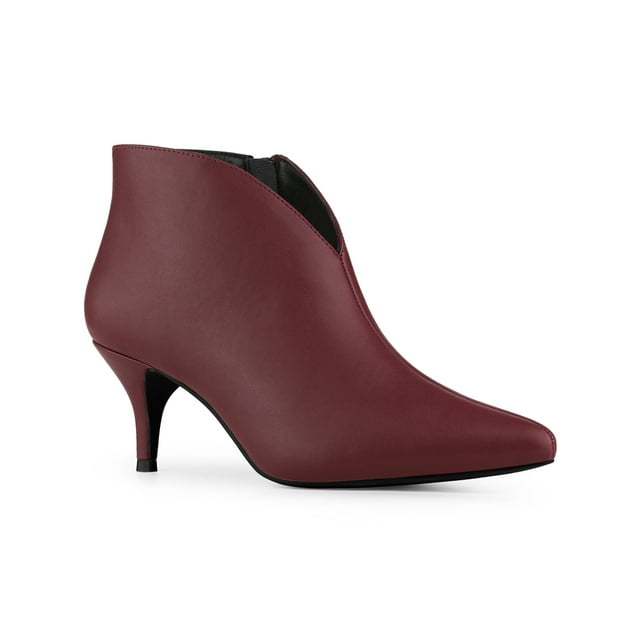 Unique Bargains Women's Cutout Stiletto Heels Ankle Booties