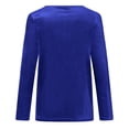 thumbnail image 5 of Besolor Women's Vintage Velvet Crewneck Long Sleeve Tunic Tops Blouse Velour Pullover Elegant Casual Solid Color Shirts Tees, 5 of 8