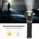 thumbnail image 5 of Luz de linterna LED de carga USB de energía solar con brújula magnética de martillo de seguridad, 5 of 8