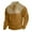 Khaki, variant on JURANMO Christmas Mens Shirts Mens Corduroy Shirt Lapel Collar Button Up Pullover Mock Neck Long Sleeve Sweaters Henley Shirts Polo Sweatshirts with Elbow Patches