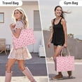 thumbnail image 6 of Large Capacity Tote Bag,Pink Ribbon Pattern Handbag Fashion Luxury Tote Bag,15.7"x13"x 5.1" Inches,Laptop Compatible, 6 of 6