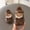Khaki, variant on Viluyesy Girls Mary Jane Shoes Closed Toe Lace Bow Hook Loop Soft Sole Dress Shoes for Kids Khaki Size 8 Toddler