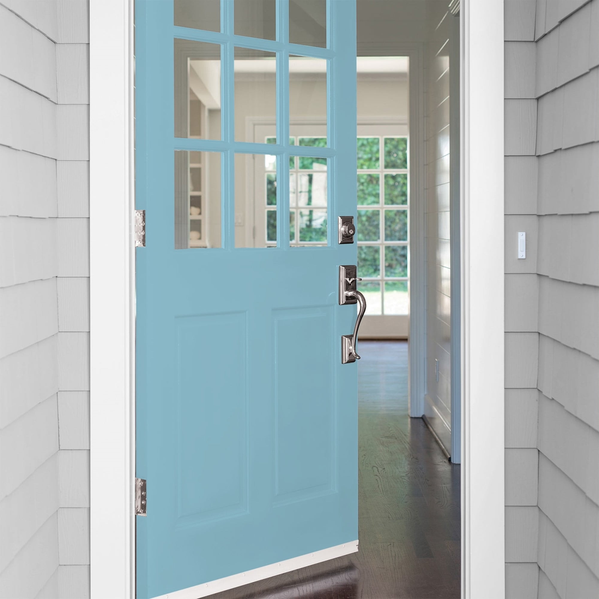 Glidden High Endurance Plus Crystal Lake Semi Gloss Exterior Paint and Primer, 1 Quart