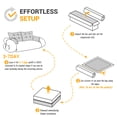 thumbnail image 5 of 78.7" Sleeper Sofa Bed,3-in-1 Teddy Fabric Multi-Functional Foldable Sofa Bed for Living Room,Guest Bed,Playroom,Green, 5 of 7
