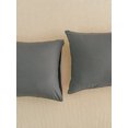 thumbnail image 2 of Move Over Dark Grey Pillowcases Queen, Soft Washed Microfiber Pillow Cover Set of 2, Solid Pattern, 2 Pack, 2 of 7