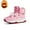 Pink, variant on Boys Snow Boots Children Ankle Boot Waterproof Outdoor Warm Slip Girls Winter Shoes(Size Litter Kids US11-Big Kids US5.5))
