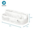 thumbnail image 4 of iDesign Dakota 2-Tier Organizer, White Marble, 4 of 5