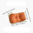 thumbnail image 3 of Gorgeous Lumbar Pillow for Napping, Student Backrest Cushion, Chair Cushion and Sleeping Pillow, Synthetic Material, Comfortable Support for Office, Car, and Home Use,Beige, 3 of 3