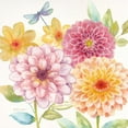 thumbnail image 2 of Coulter, Cynthia 20x20 White Modern Wood Framed Museum Art Print Titled - Dahlia Garden II, 2 of 4