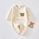 thumbnail image 2 of Pijamas cálidos de algodón para recién nacidos, Pelele de otoño para niños y niñas, mono de oso dulce, traje de manga larga para bebés, 2 of 4