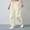 Khaki, variant on Admvng Women's Pants Solid Barrel Wide Leg Sweatpant Drawstring Elastic Waisted Wide Leg Pants Casual Baggy Sweatpants with Pockets S-2XL