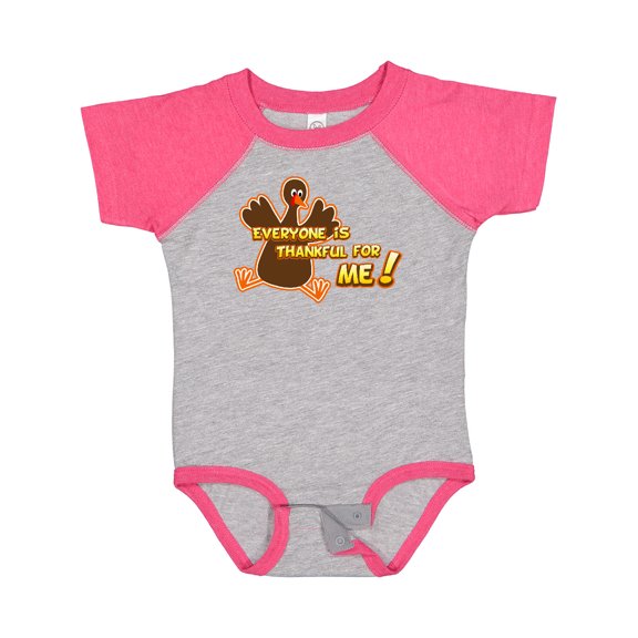 Inktastic Everyone is Thankful for Me Boys or Girls Baby Bodysuit