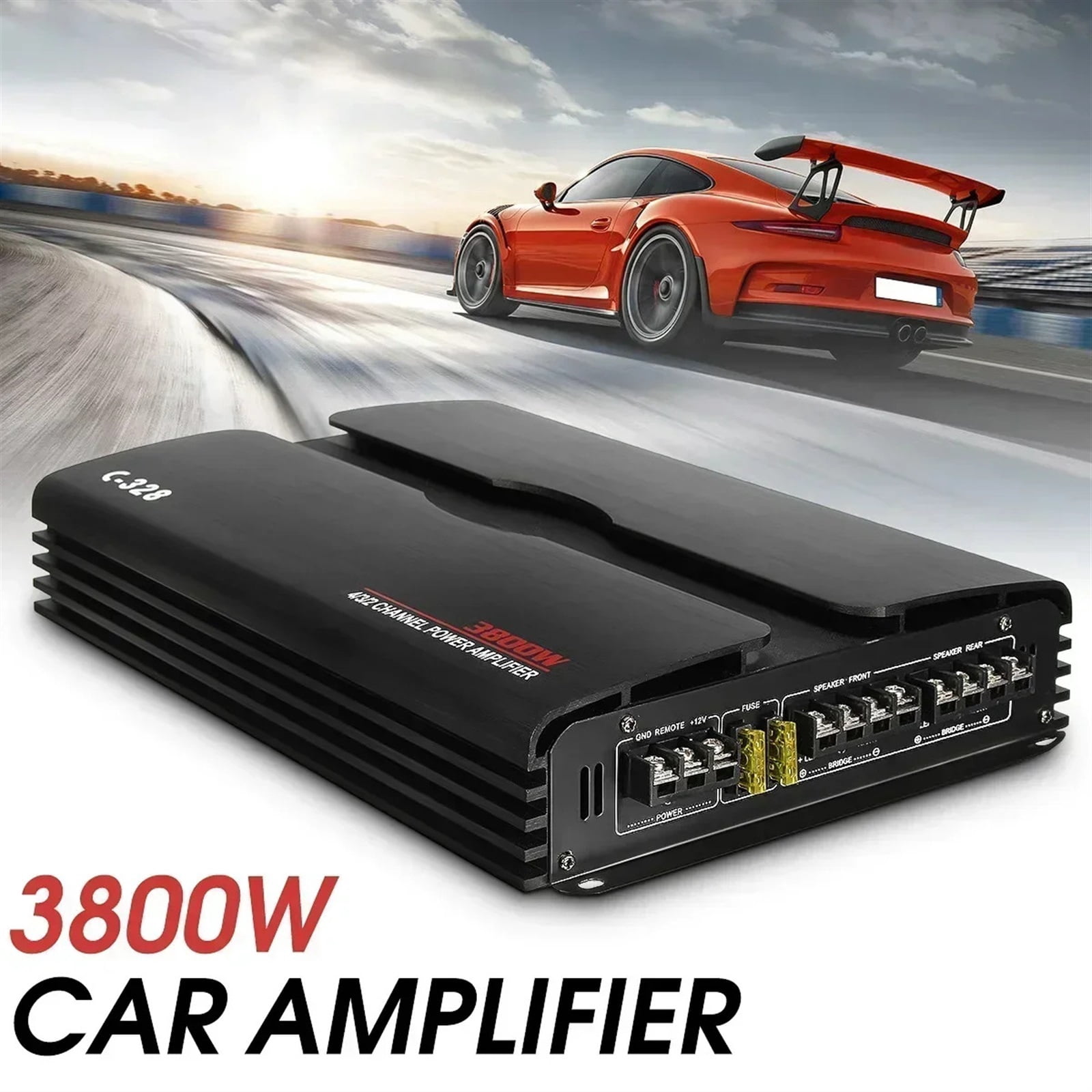 Class AB Car Audio Modification with Four 4 Channel 12V Car High Power Amplifier Push Bass Stereo Amplifier ,High Sound
