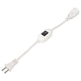 thumbnail image 1 of Cable de Extensión Ignífugo Portátil Blanco Durable con Interruptor de Encendido y Apagado, 1 of 9