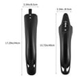 thumbnail image 3 of Miangastore Sturdy ABS Bike Mudguards for All Mountain Bikes Black Color 1 Set, 3 of 8