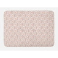 thumbnail image 1 of Floral Bath Mat, Peachy Feminine Theme Retro Flower Naive Natural Look Repeat Pattern, Plush Bathroom Decor Mat with Non Slip Backing, 29.5" X 17.5", Peach Pale Mauve Salmon, by Ambesonne, 1 of 2