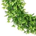 thumbnail image 2 of Artificial Green Leaves Wreath - 16" Spring Wreath Outdoor Green Wreath for Front Door Wall Window Party Décor, 2 of 3