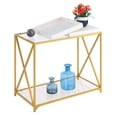 thumbnail image 4 of Convenience Concepts St. Andrews Console Table in Gold Metal Frame, 4 of 7