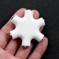 thumbnail image 3 of 1 to 5 Headphone Splitter 5-Way Snowflake Shape Audio Splitter 3.5mm Jack Plug (White), 3 of 7