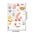 NANDIYNZHI Custom Stickers Rabbit Glass Sticker Decal Holiday