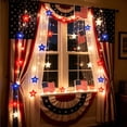 thumbnail image 4 of 4th of July Decorations - Red White and Blue String Lights,59 Inch Patriotic Star& American flag Decoration Lights String for Home Hanging,Wall Decor,Independence Day Atmosphere Layout, 4 of 7