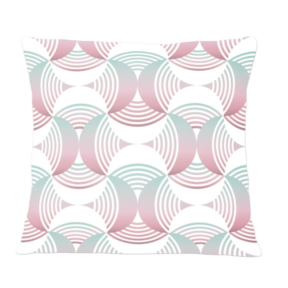 Designart Retro Geometrical Abstract Pattern I' Mid-Century Modern Throw Pillow - 12x20