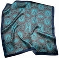 thumbnail image 2 of CAILDANL 100% Mulberry Silk Neck Scarf - 21'' x 21'' Lightweight Neckerchief - Women Men Small Square Digital Printed Scarves, 2 of 7