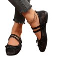 thumbnail image 6 of EKVAHL Women's Polka Dots Mesh Ballet Flats Bowknot Pointed Toe Ballerina Flats Closed Toe Comfortable Casual Work Shoes, 6 of 6