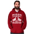 thumbnail image 5 of This Guy Just Graduated Thumbs Up Hoodie Hooded Sweatshirt Men Brisco Brands 2X, 5 of 6