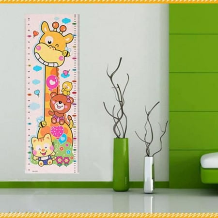 - Fancyleo 1PCS Kids Growth Height Chart Wall Sticker Cartoon Giraffe Animal Sticker