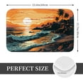 thumbnail image 2 of Pofeuu Serene Ocean Sunset Print Flannel Doormats Rug16"x24"Rug Washable Doormats Indoor Outdoor Rugs for Layered Front Door Mats, Porch, Kitchen, Entryway, 2 of 7
