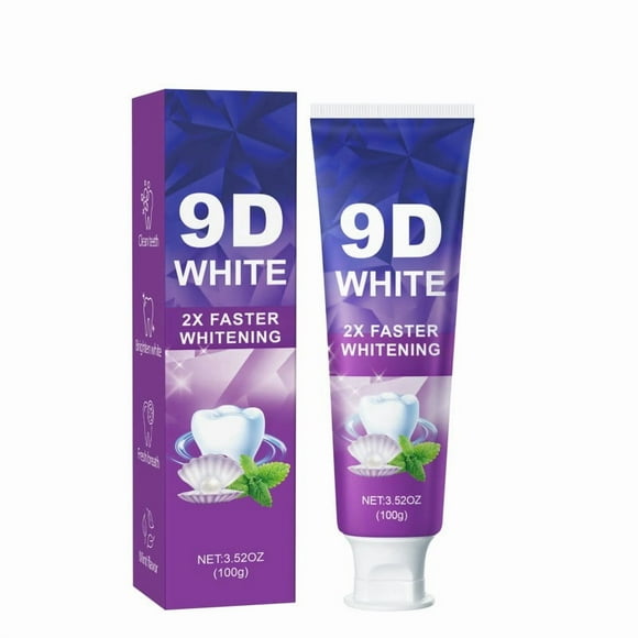 Pasta de dientes 9D Fluorocarbon Apatita Limpieza Blanqueamiento Dientes Protección del aliento Pasta de dientes oral una pasta de dientes