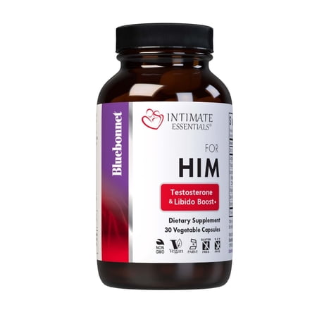 Bluebonnet Intimate Essentials for Him, Testosterone & Libido Boost* - 15 Servings
