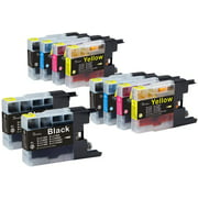F FINDERS&CO Compatible Ink Cartridge Replacement for Brother LC75 Ink Cartridges, LC-75 LC-71 Ink to Use with Brother